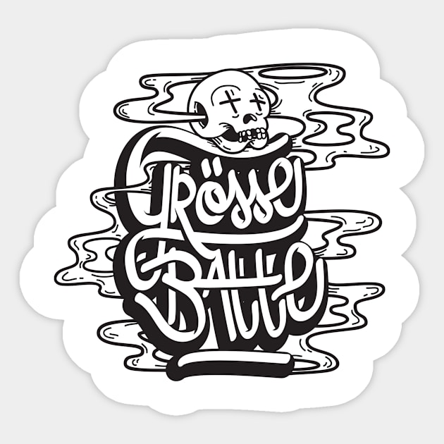 Grosse Batte. Sticker by monsieurlaw